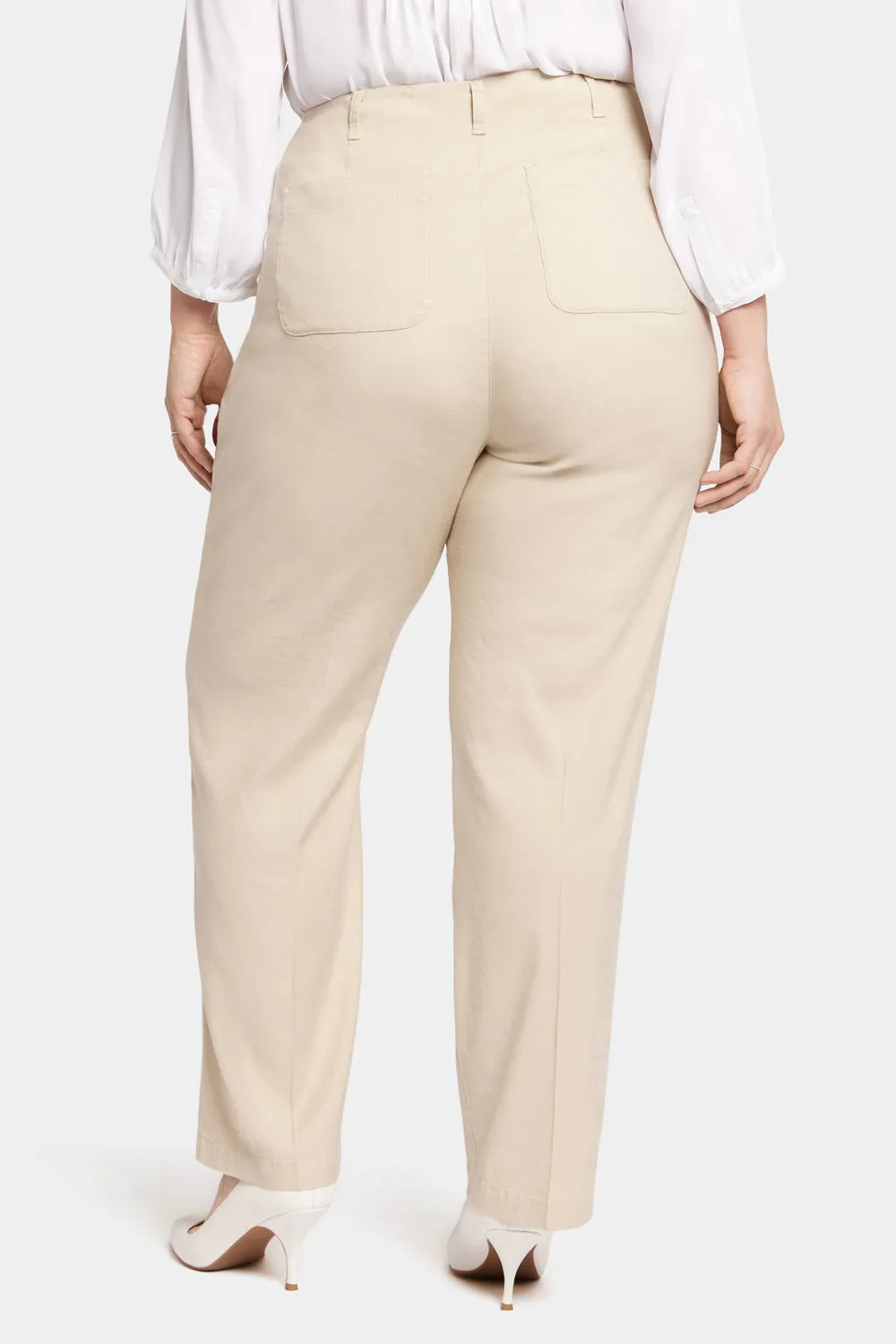 Marilyn Straight Pants In Plus Size - Feather sold by NYDJ product image thumbnail 2