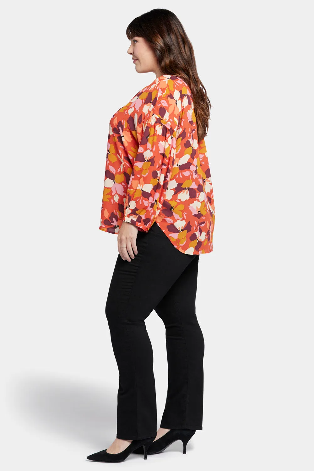 Paulina Peasant Blouse In Plus Size - Gingervale sold by NYDJ product image thumbnail 3