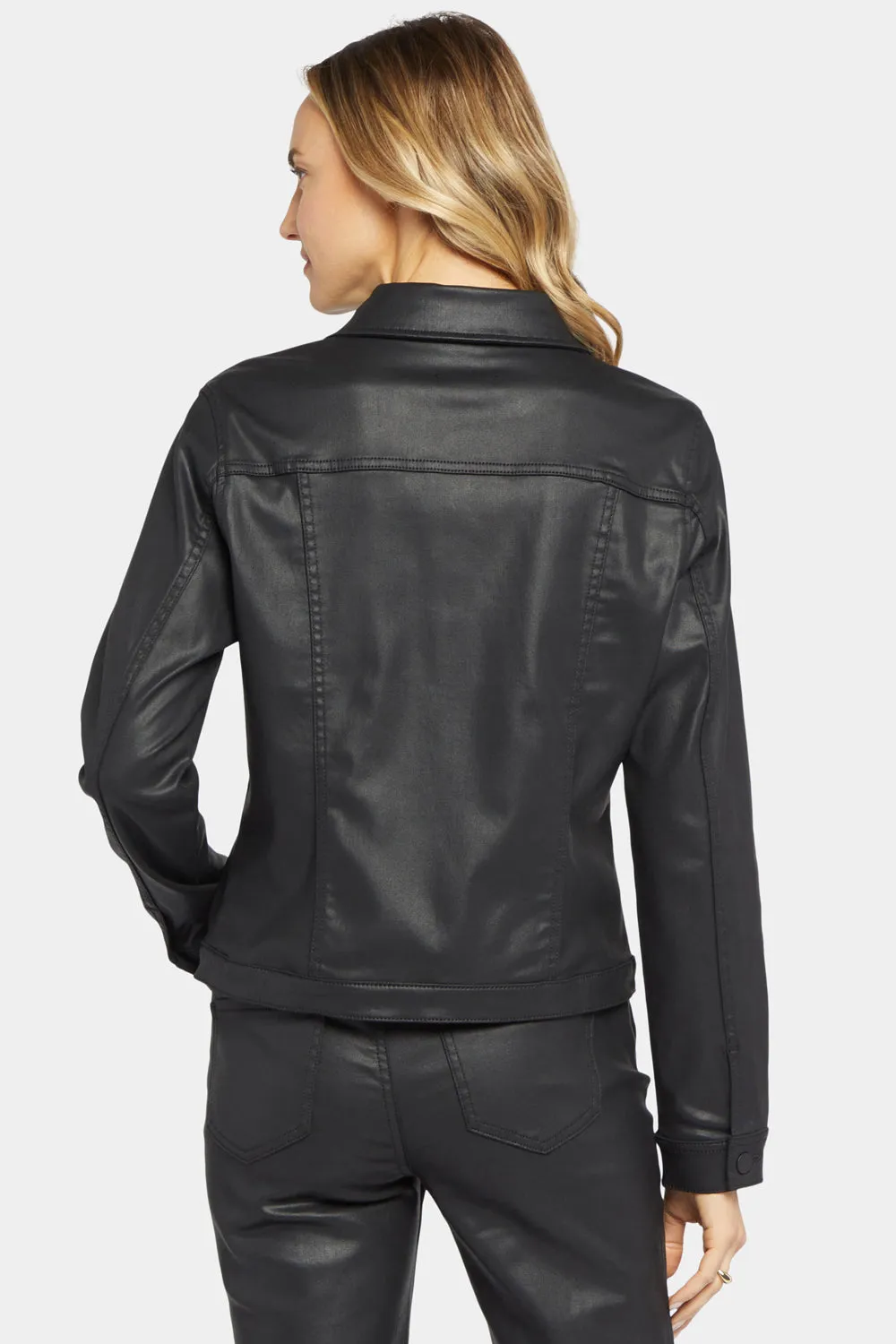 Coated Denim Jacket - Black Coated sold by NYDJ product image thumbnail 2