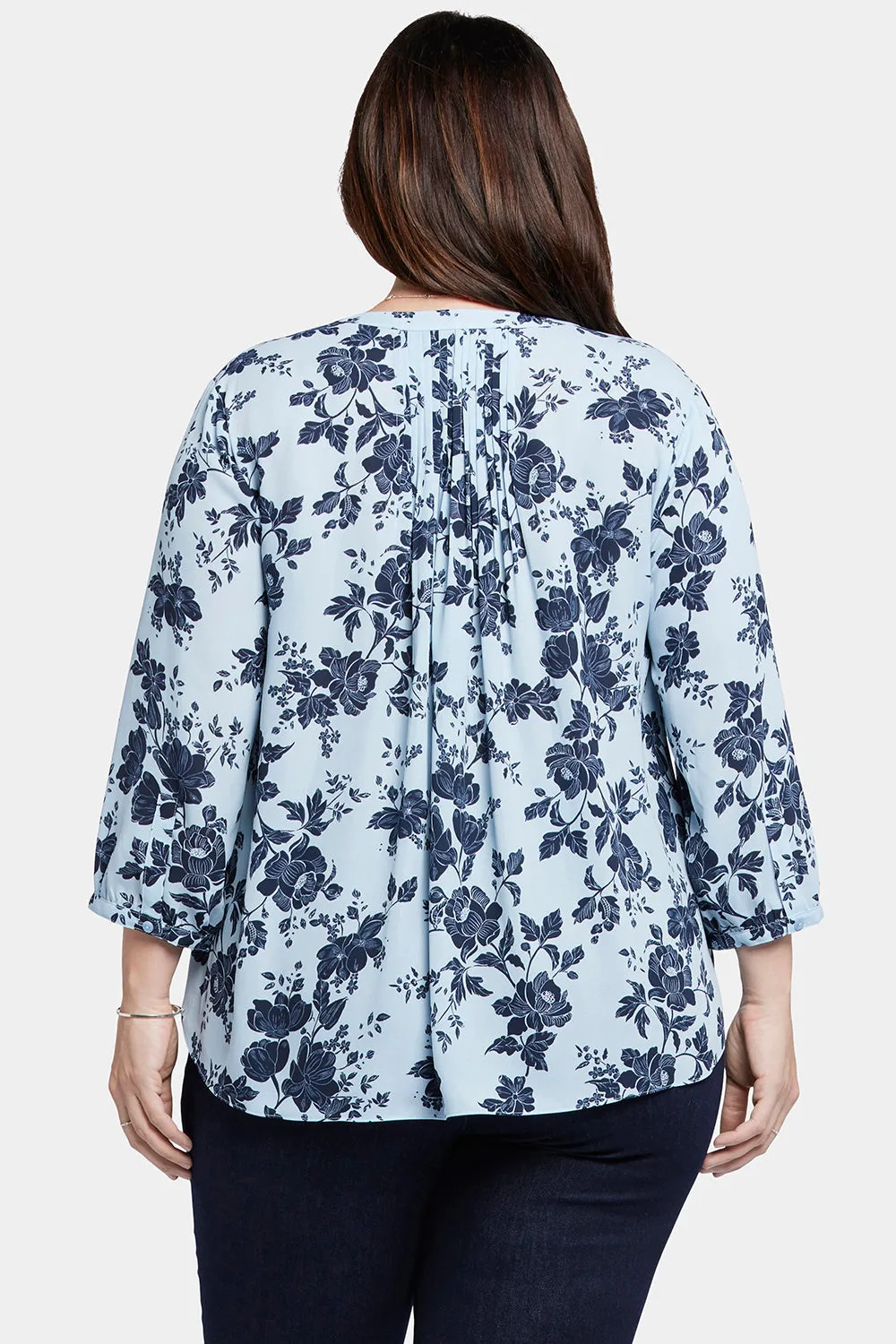 Pintuck Blouse In Plus Size - Rosemary Petals sold by NYDJ product image thumbnail 2