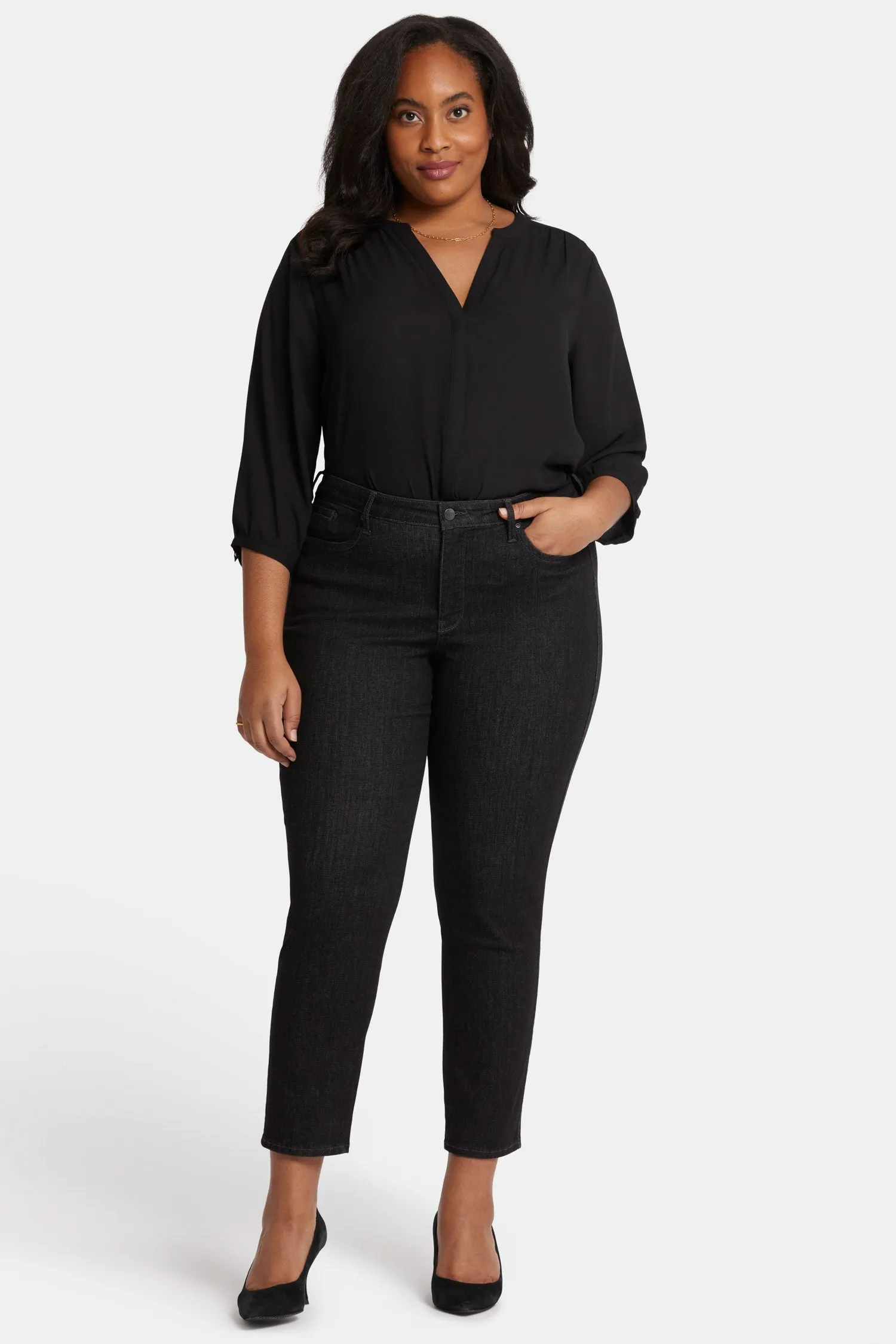Stella Tapered Ankle Jeans In Plus Size - Eternity sold by NYDJ