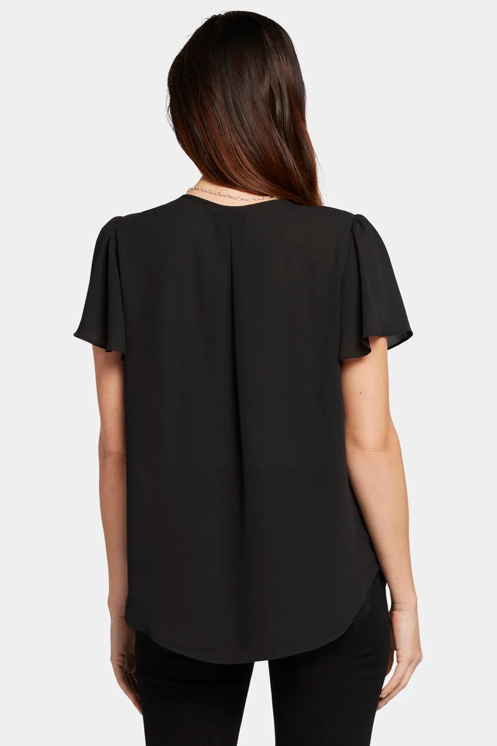 Flounce Sleeve Blouse - Black sold by NYDJ product image thumbnail 2