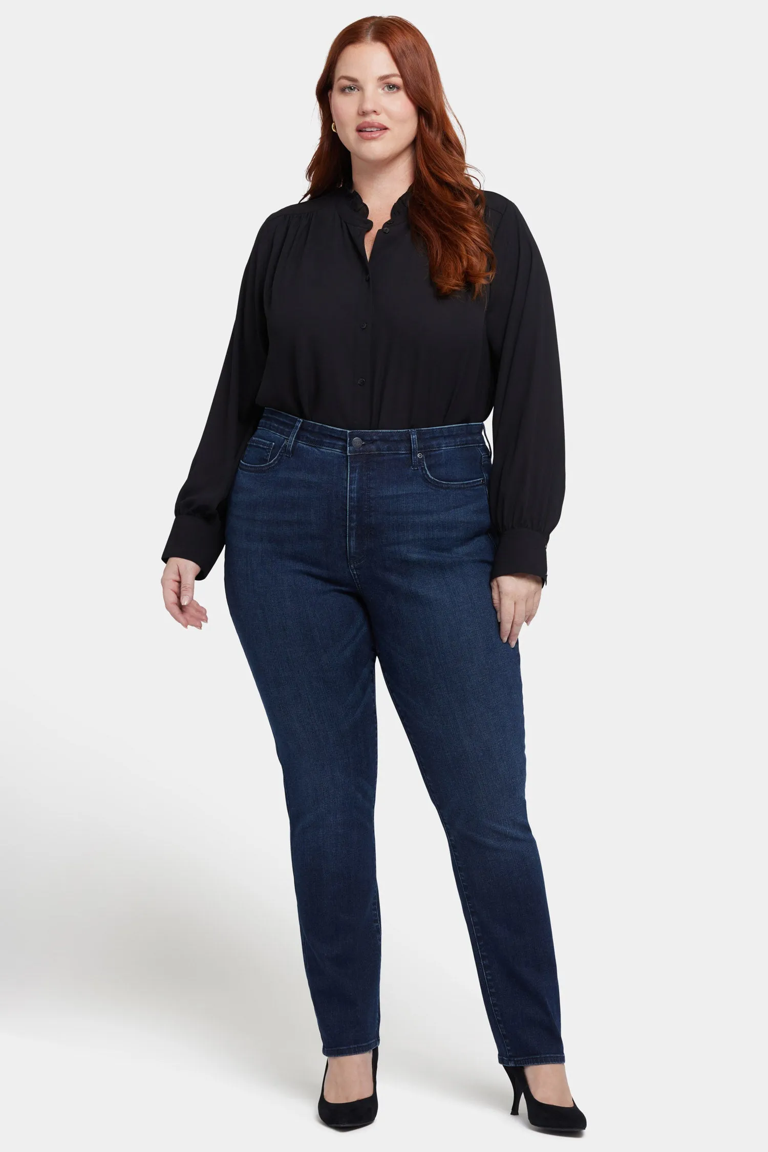 Sheri Slim Jeans In Plus Size - Basin sold by NYDJ