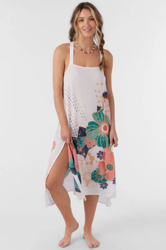 MIRANDA JADIA FLORAL MIDI COVER-UP DRESS sold by O'Neill