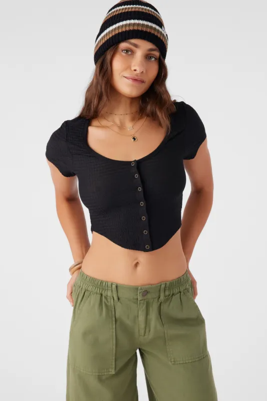 Marlena Textured Knit Crop Top sold by O'Neill