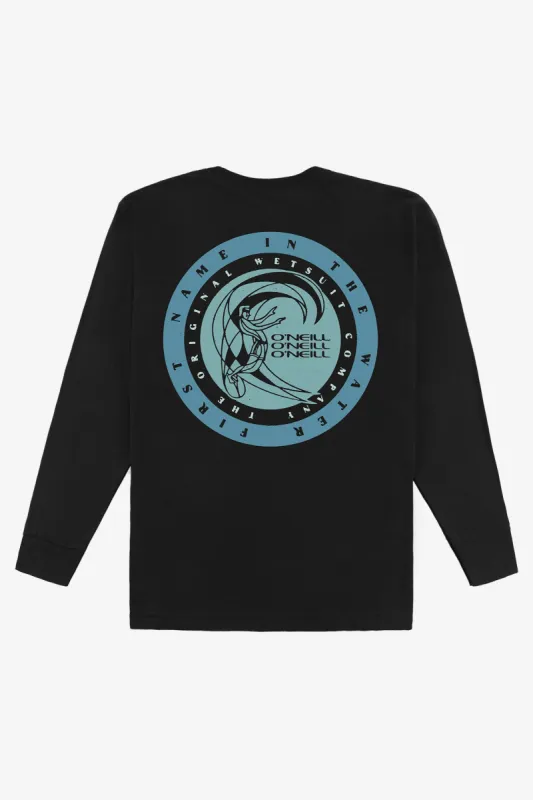 BOY'S CIRCLE SURFER LONG SLEEVE TEE sold by O'Neill