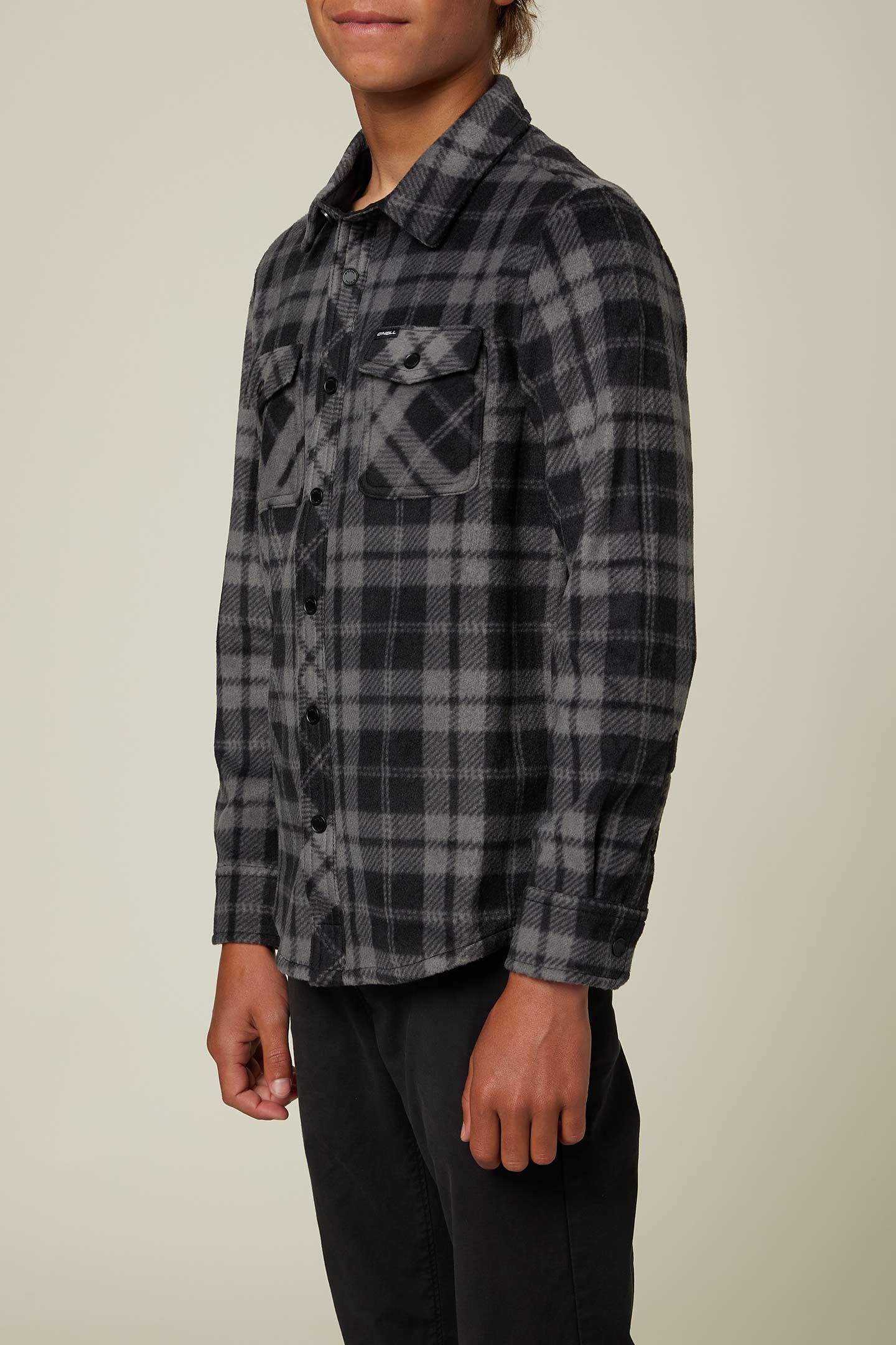 BOY'S GLACIER PLAID SUPERFLEECE FLANNEL SHIRT sold by O'Neill product image thumbnail 2