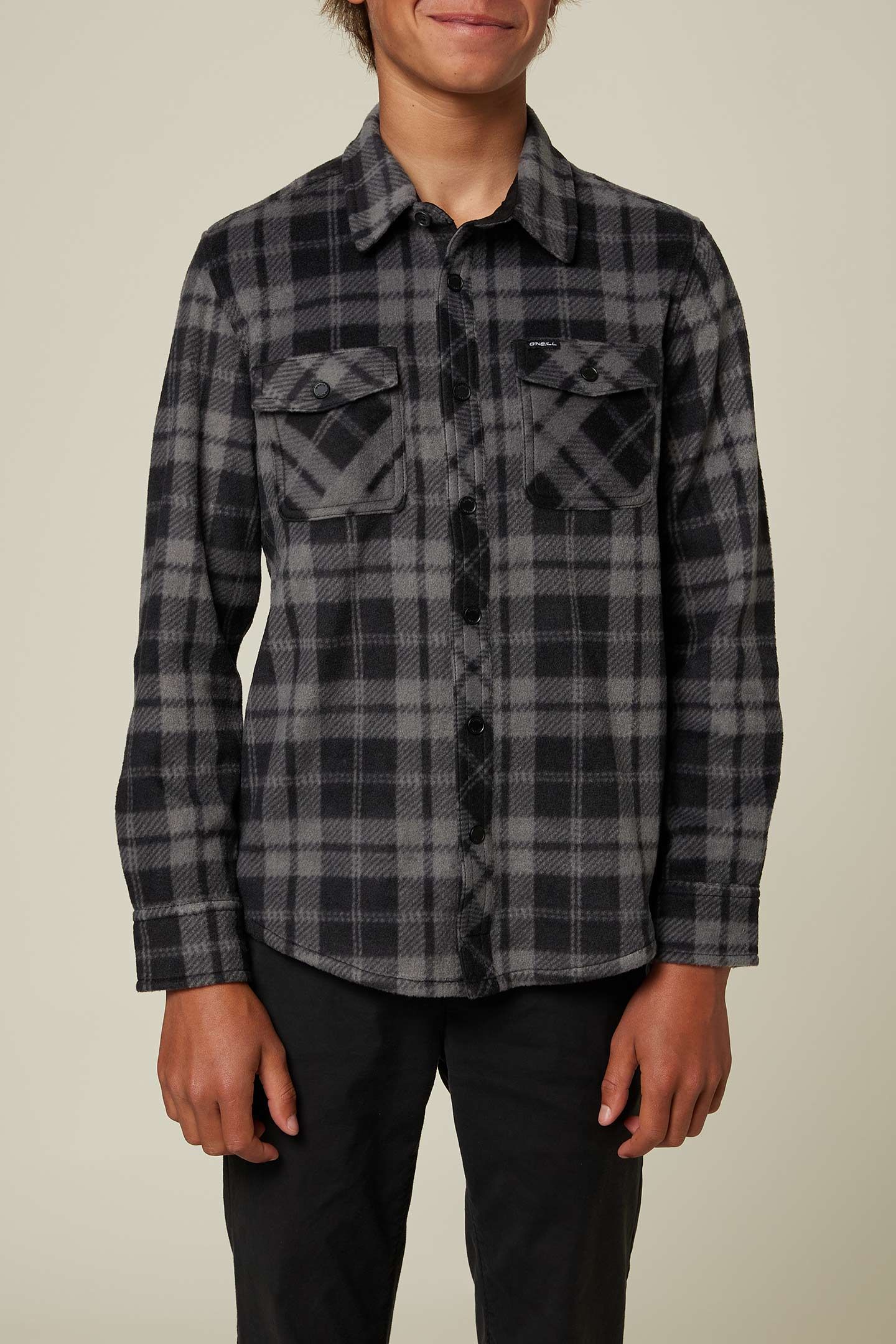BOY'S GLACIER PLAID SUPERFLEECE FLANNEL SHIRT sold by O'Neill product image thumbnail 4