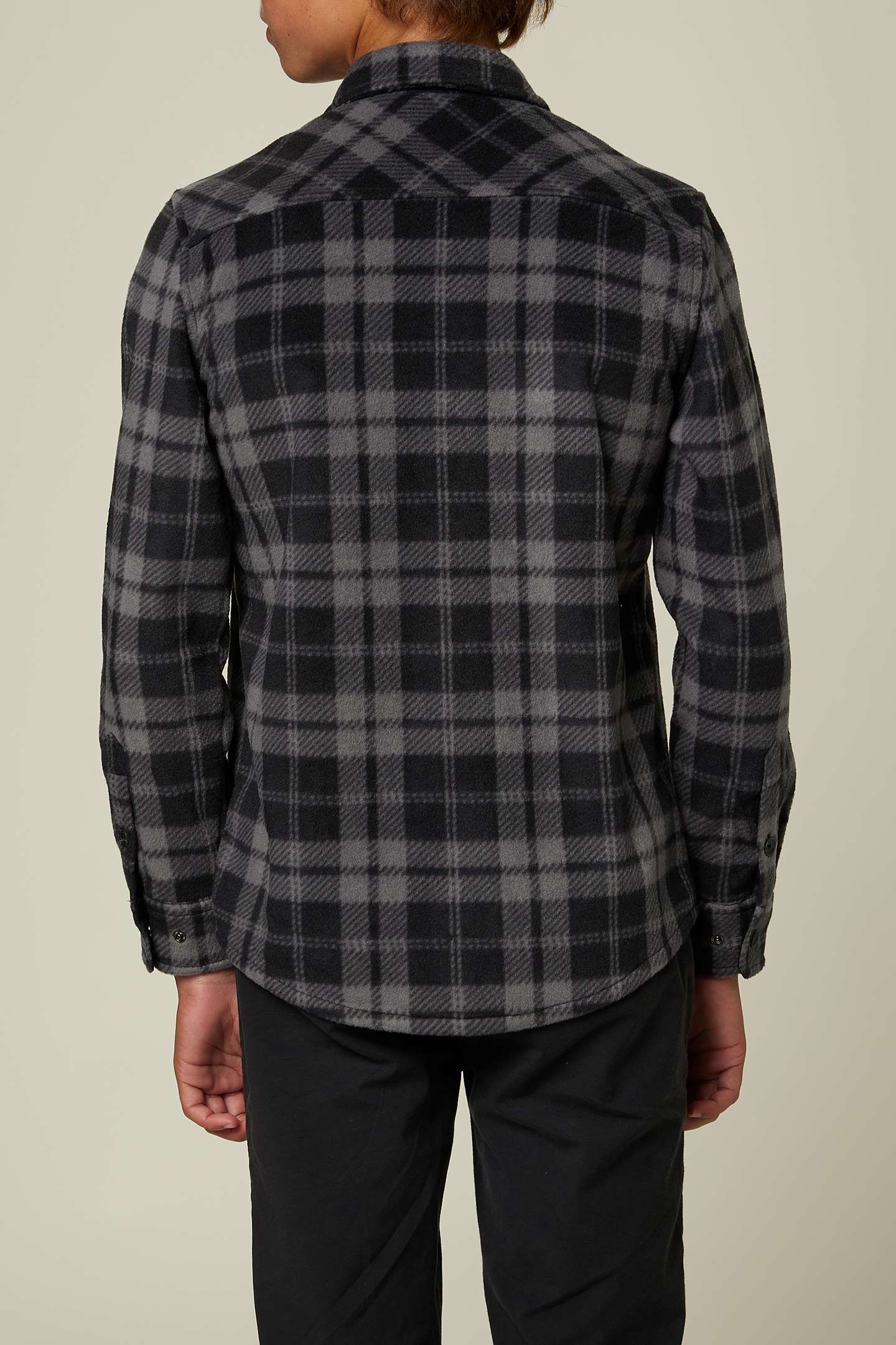 BOY'S GLACIER PLAID SUPERFLEECE FLANNEL SHIRT sold by O'Neill product image thumbnail 3