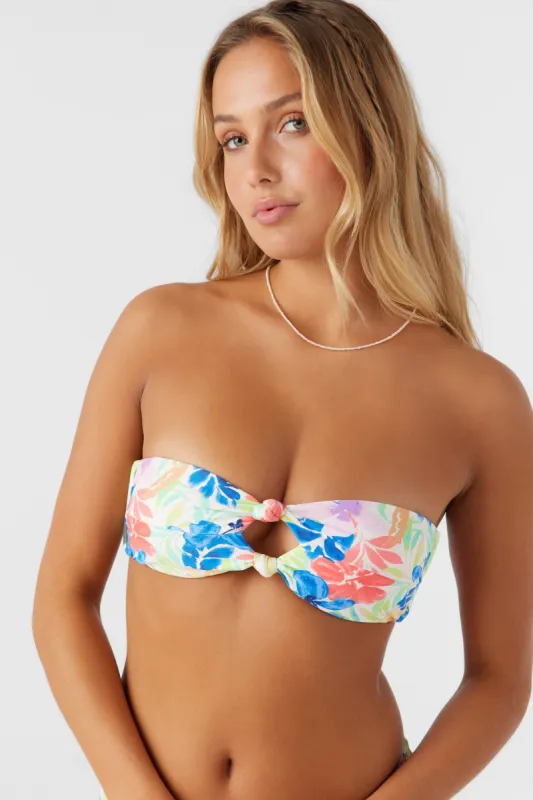 BELLA TROPICAL SKYE KNOT BANDEAU TOP sold by O'Neill