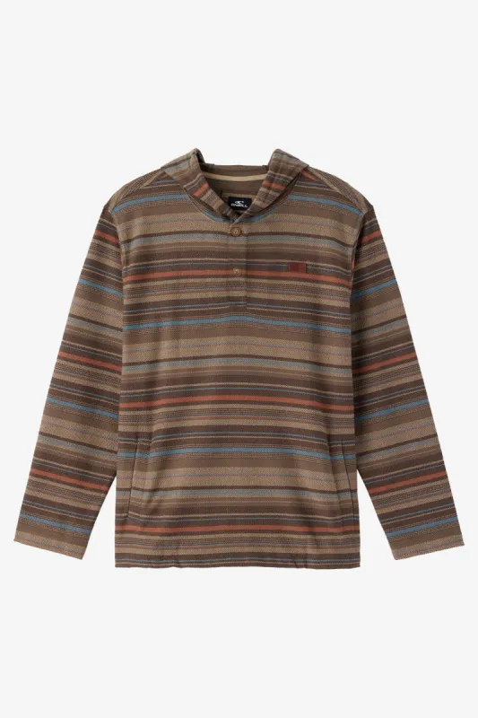 BOY'S BAVARO STRIPE PONCHO PULLOVER FLEECE sold by O'Neill