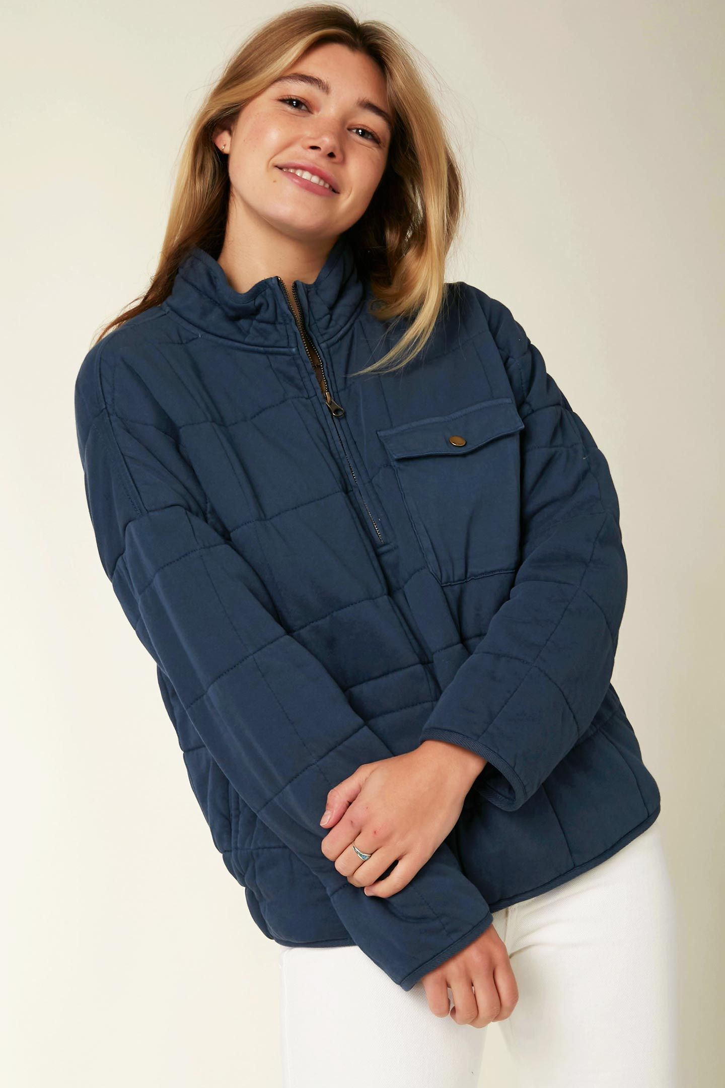 MABLE QUILTED PULLOVER JACKET sold by O'Neill