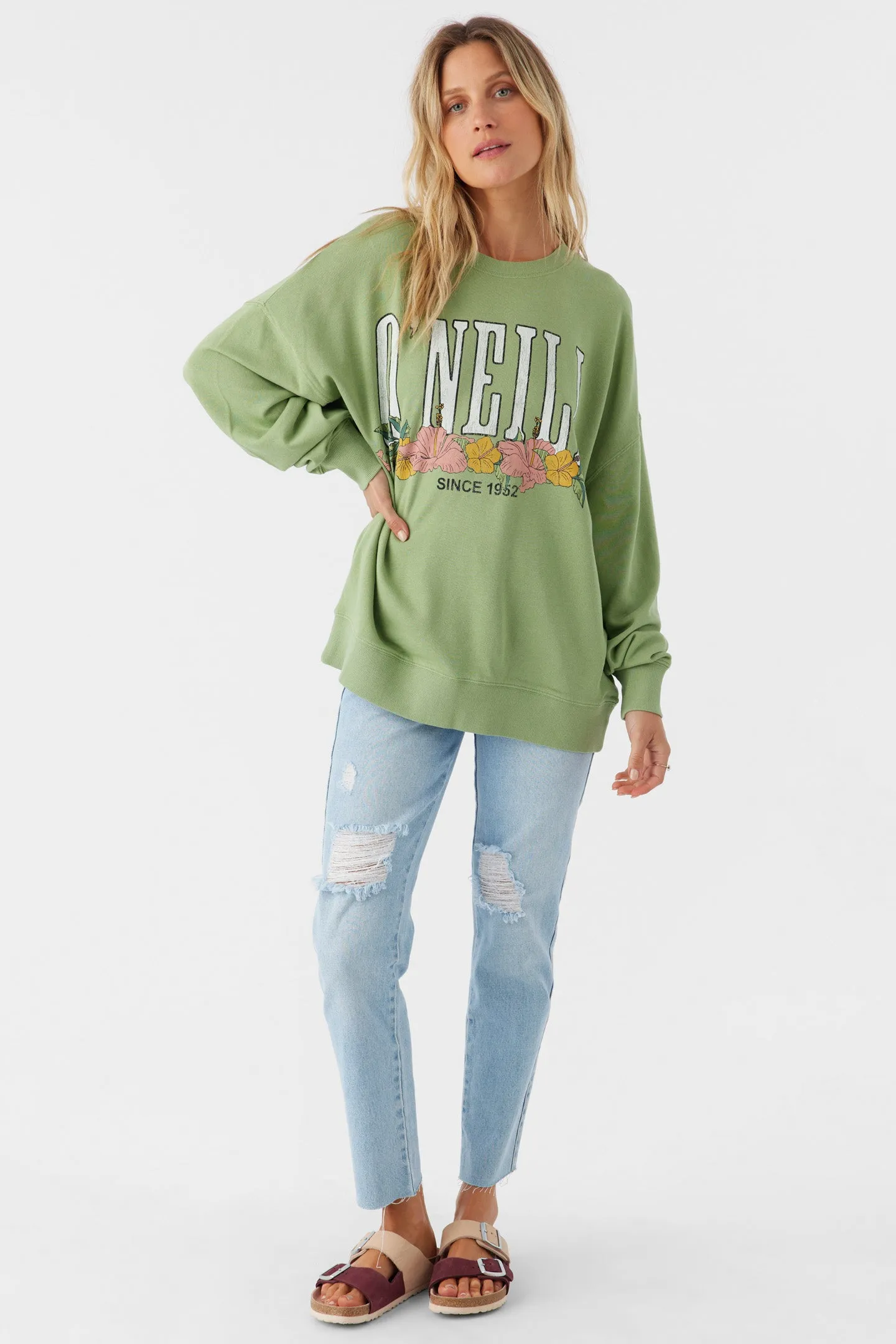 CHOICE CREWNECK OVERSIZED-FIT FLEECE PULLOVER sold by O'Neill product image thumbnail 3