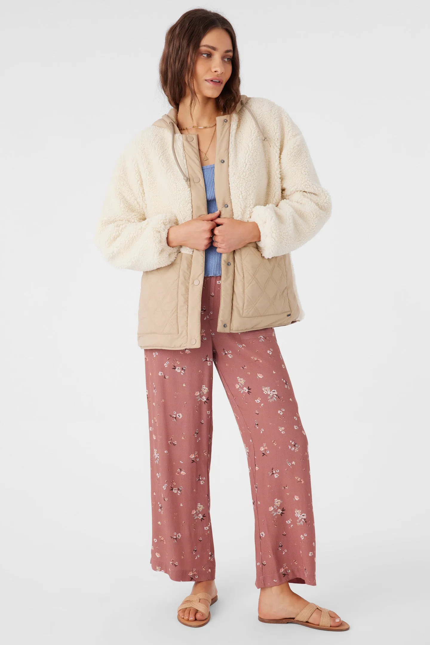 Meena High Pile Fleece Quilted Jacket sold by O'Neill product image thumbnail 3