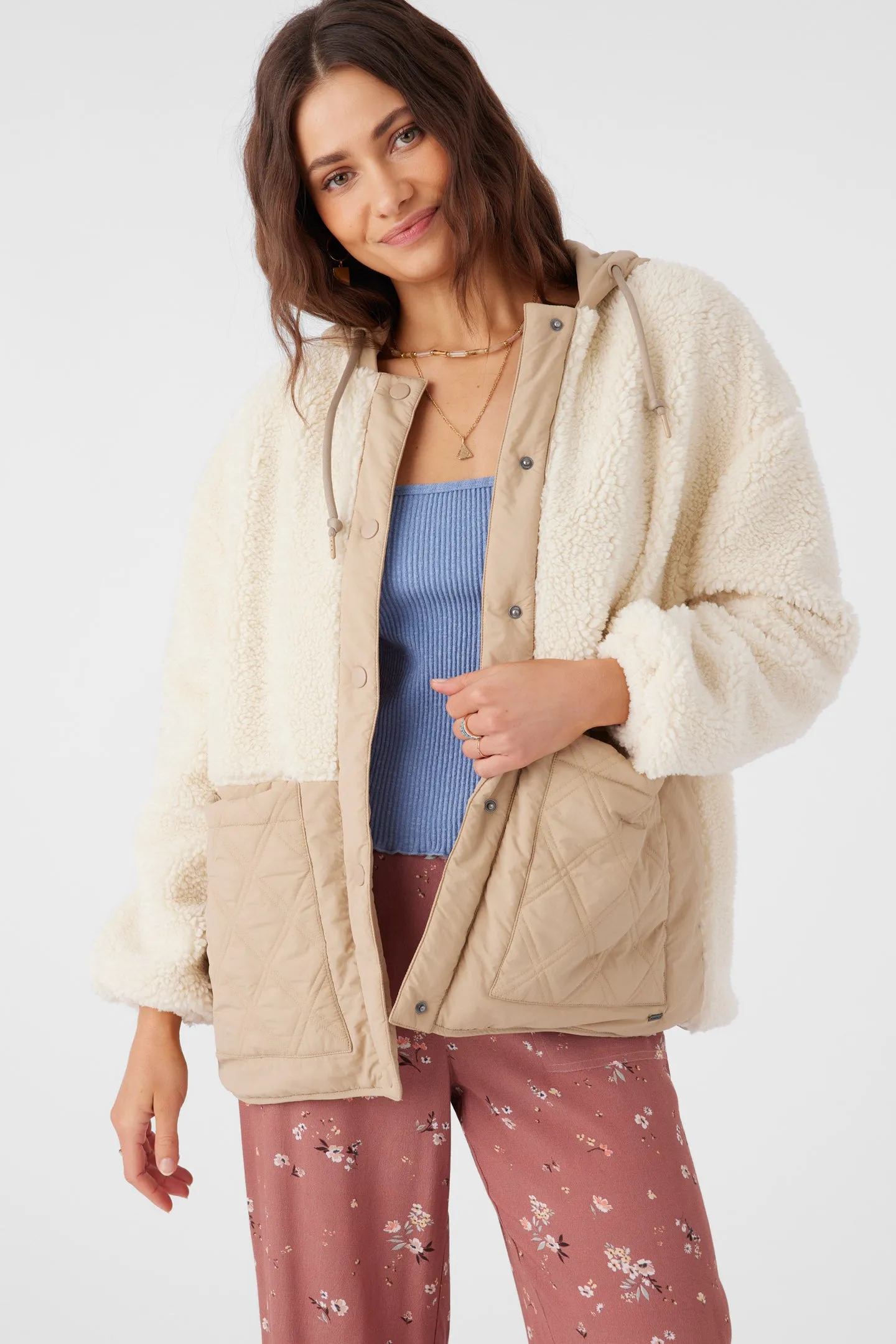 Meena High Pile Fleece Quilted Jacket sold by O'Neill product image thumbnail 2