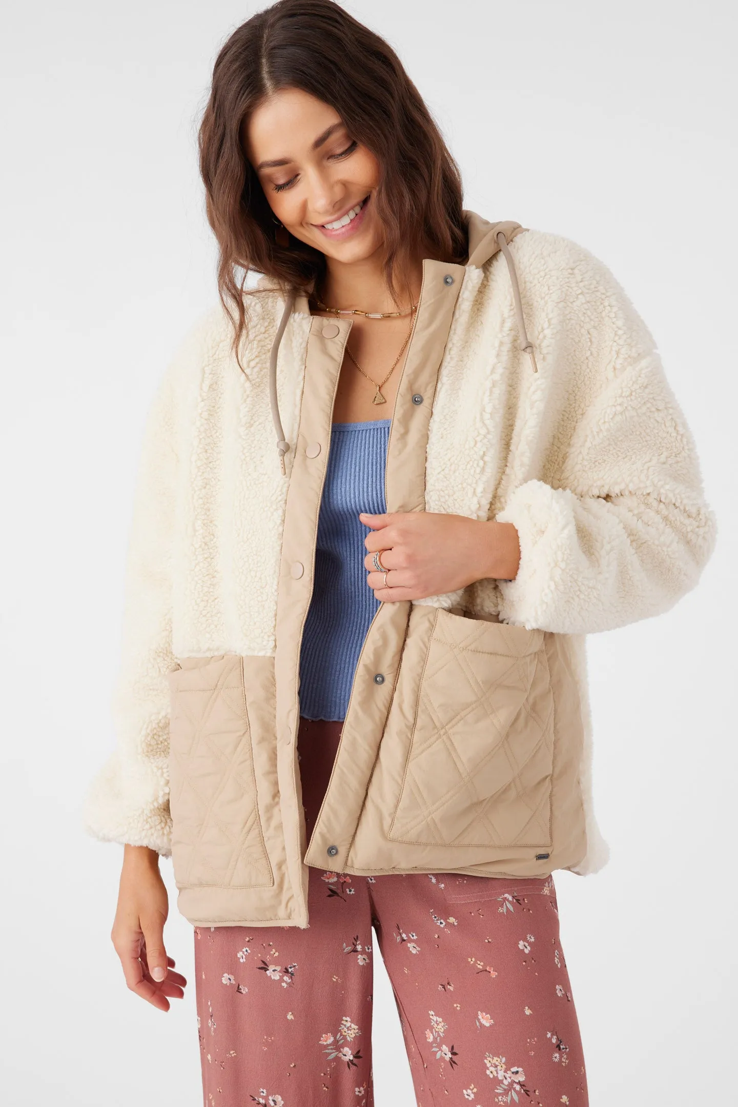 Meena High Pile Fleece Quilted Jacket sold by O'Neill product image thumbnail 5
