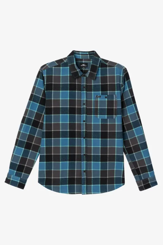 WINSLOW PLAID FLANNEL LONG SLEEVE SHIRT sold by O'Neill