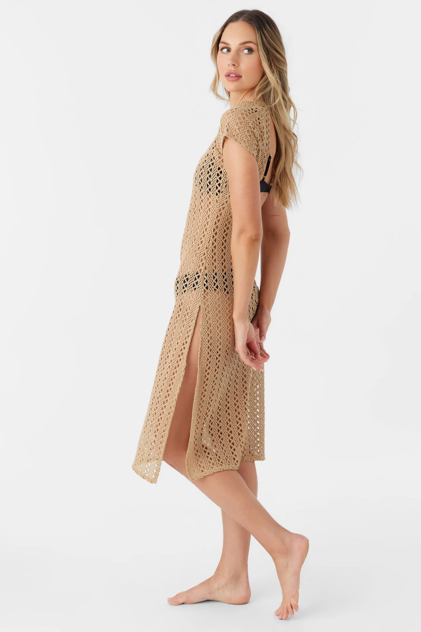 NINA MIDI CROCHET LACE COVER-UP DRESS sold by O'Neill product image thumbnail 5