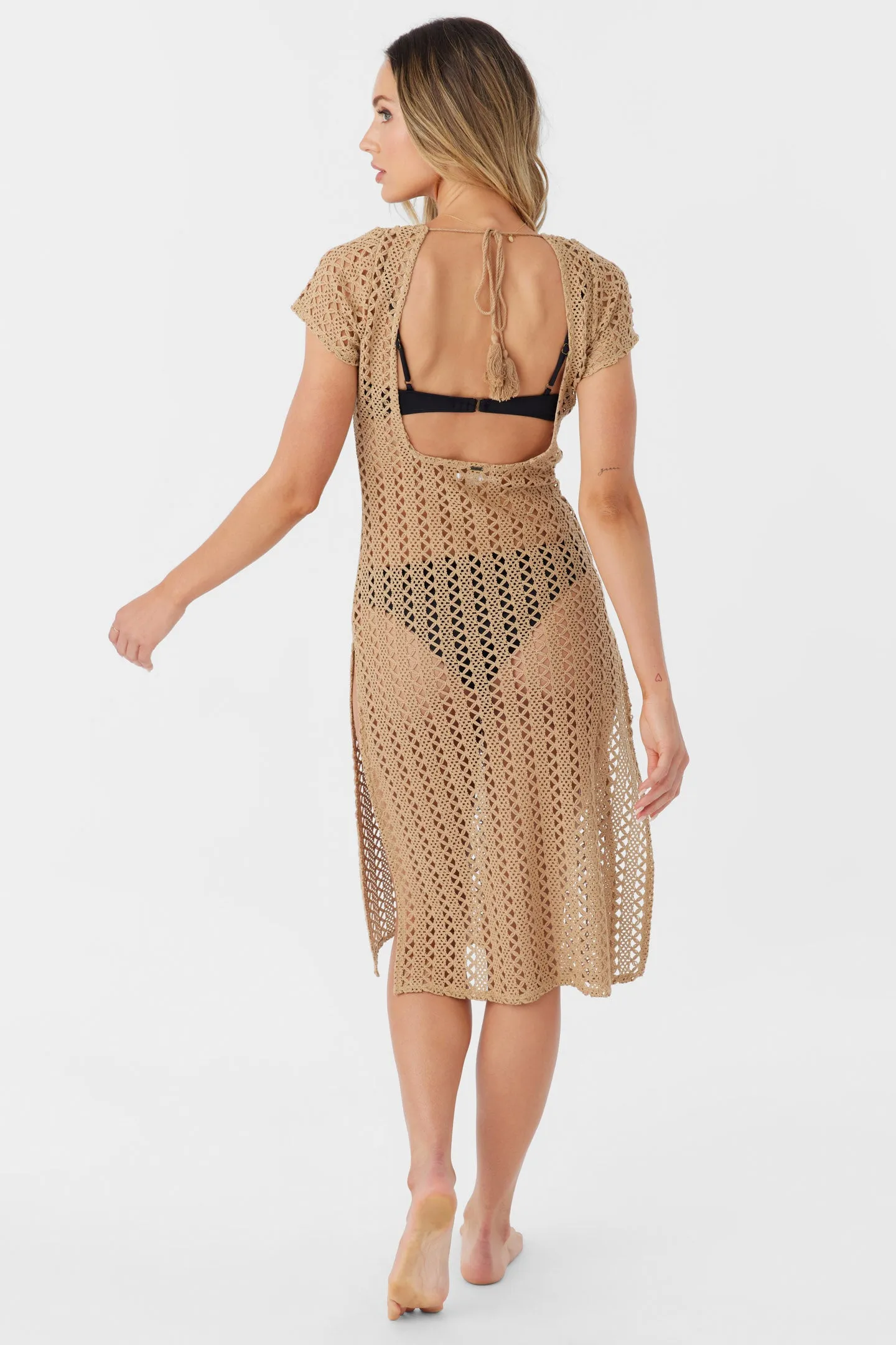 NINA MIDI CROCHET LACE COVER-UP DRESS sold by O'Neill product image thumbnail 3