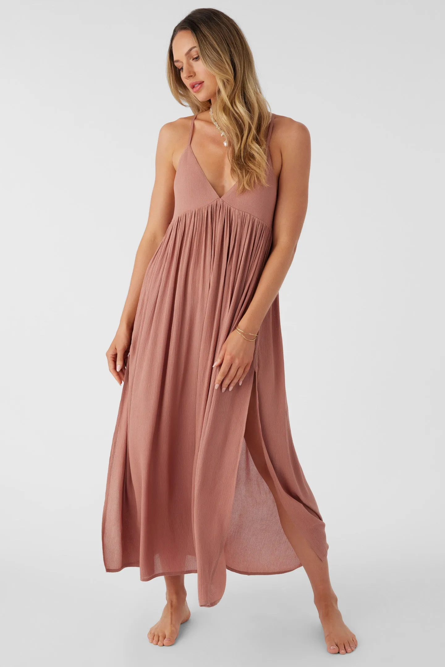 SALTWATER SOLIDS MEL MAXI SWIM COVER-UP sold by O'Neill