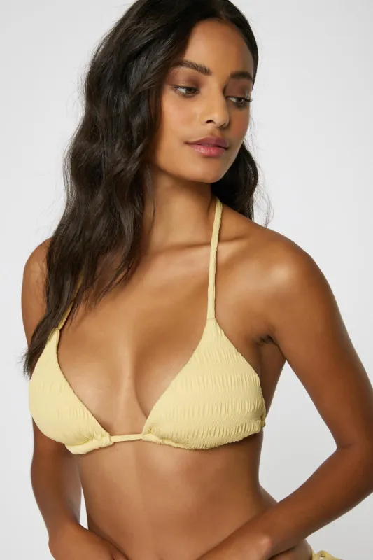 SALTWATER SOLIDS TEXTURE VENICE TRIANGLE TOP sold by O'Neill