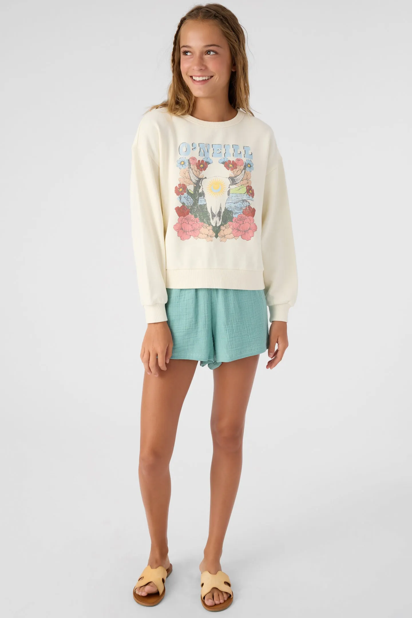 GIRL'S ANA CREW NECK FLEECE PULLOVER sold by O'Neill product image thumbnail 3