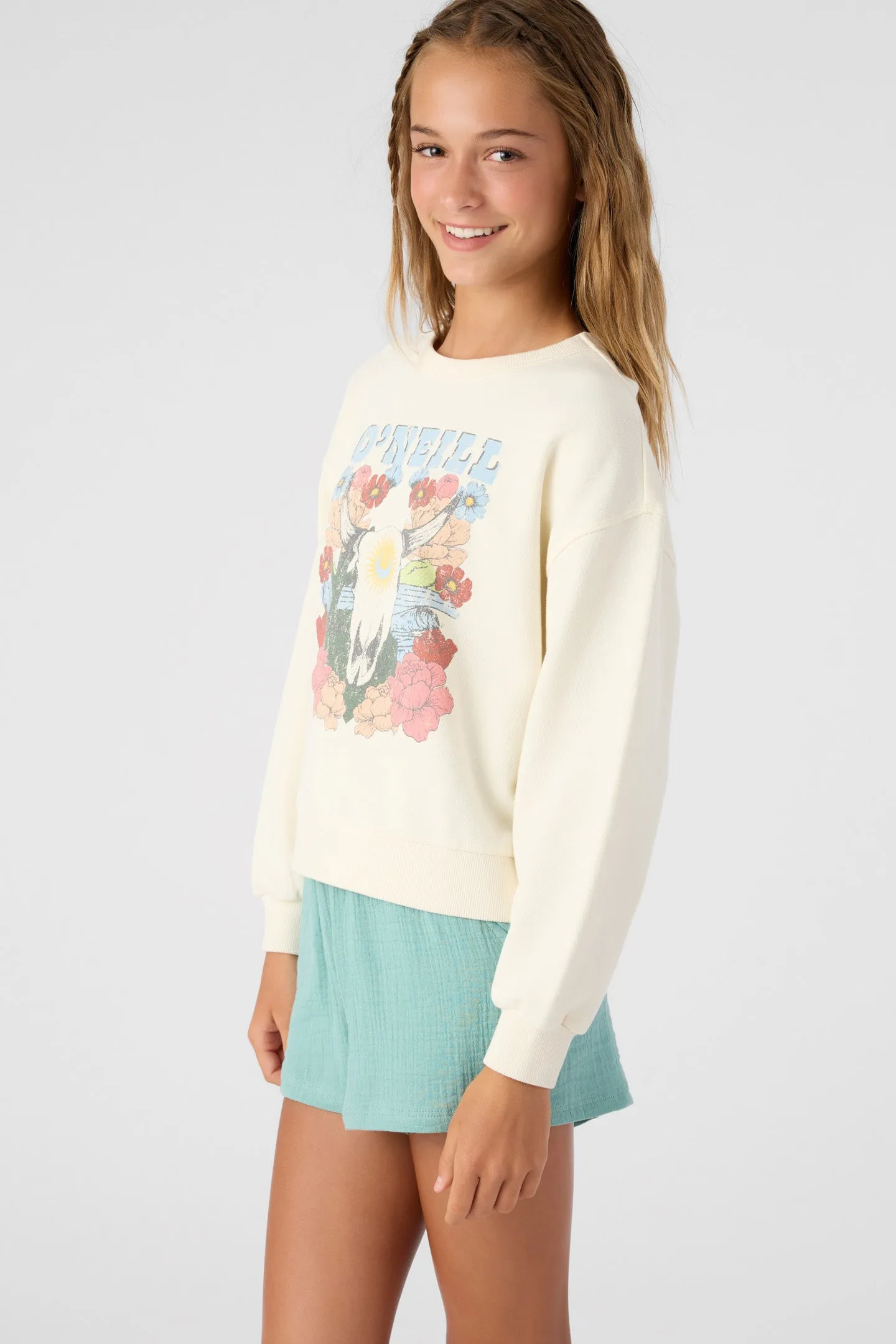 GIRL'S ANA CREW NECK FLEECE PULLOVER sold by O'Neill product image thumbnail 5