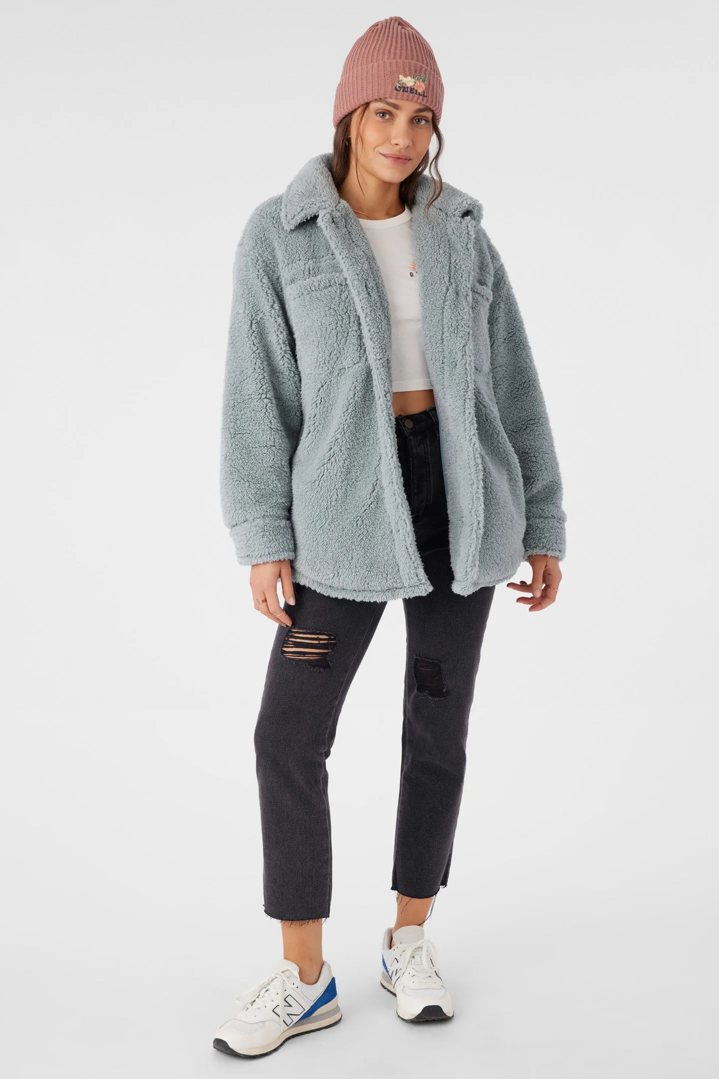 Heath High Pile Oversized Fleece Jacket sold by O'Neill product image thumbnail 3