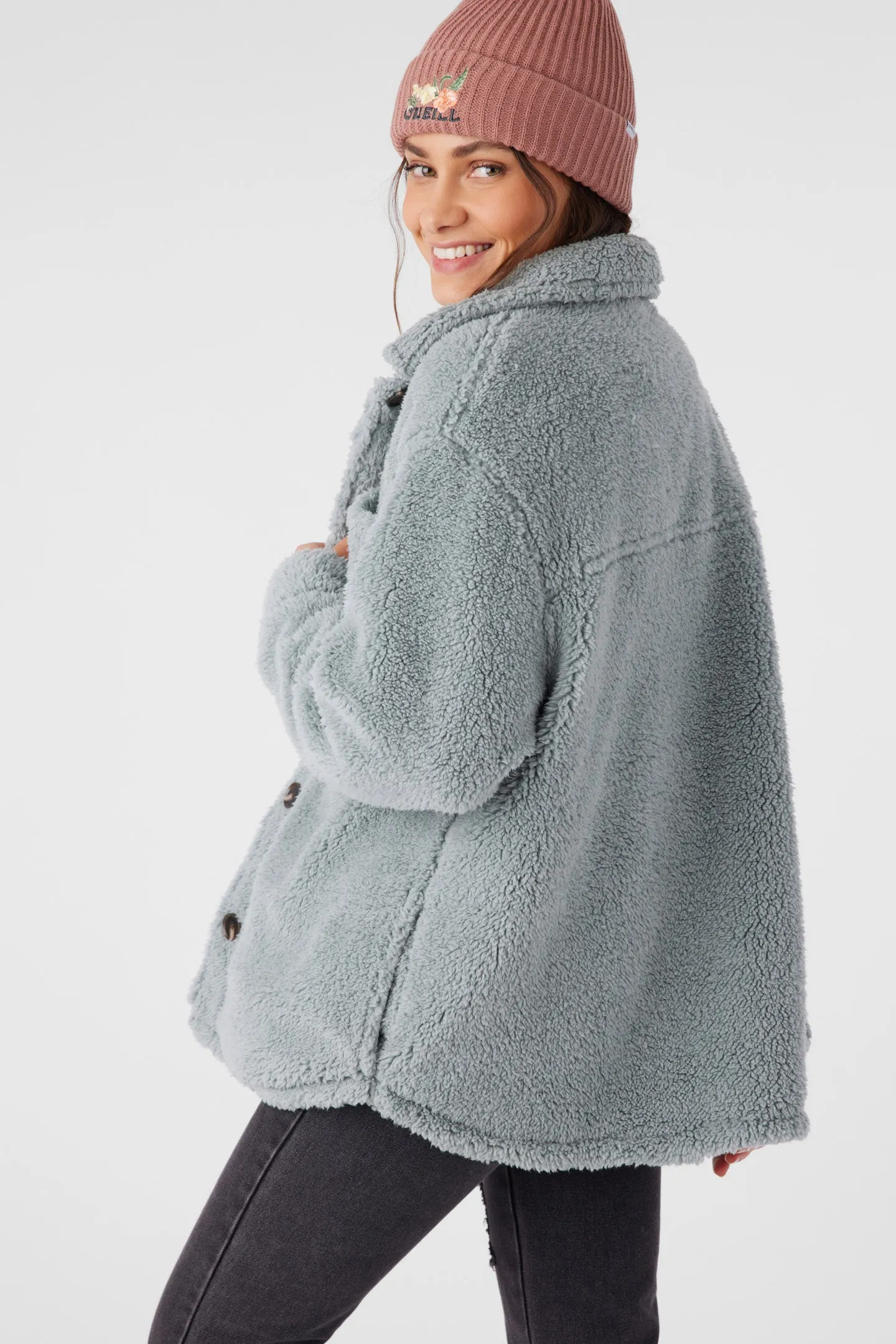 Heath High Pile Oversized Fleece Jacket sold by O'Neill product image thumbnail 2