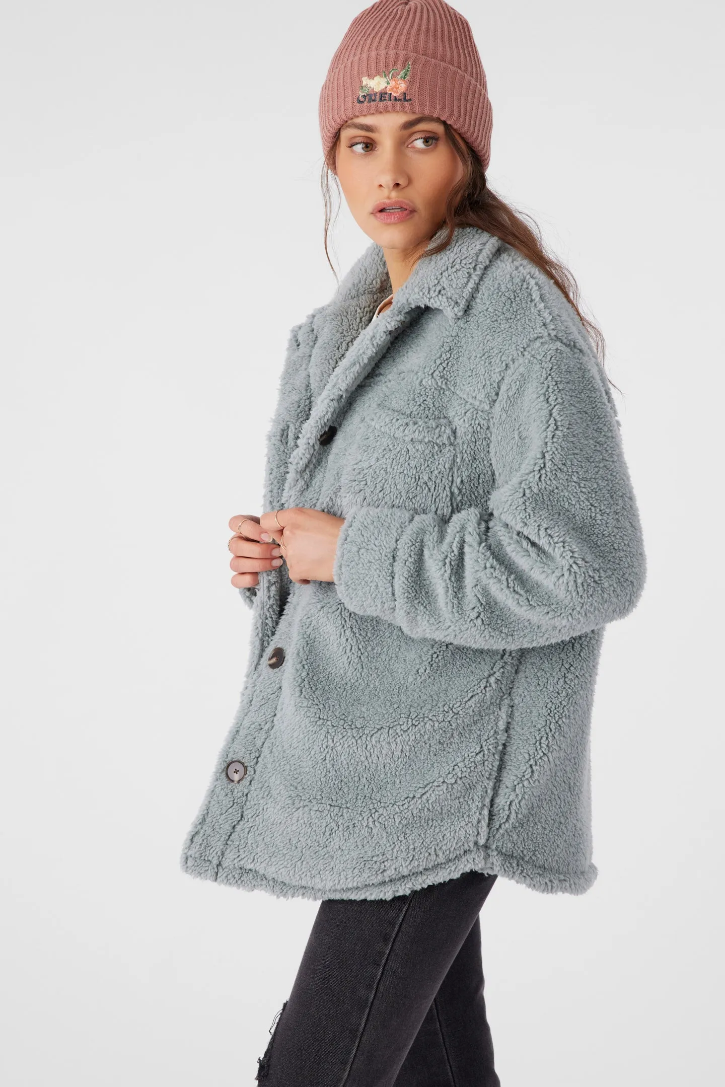 Heath High Pile Oversized Fleece Jacket sold by O'Neill product image thumbnail 5