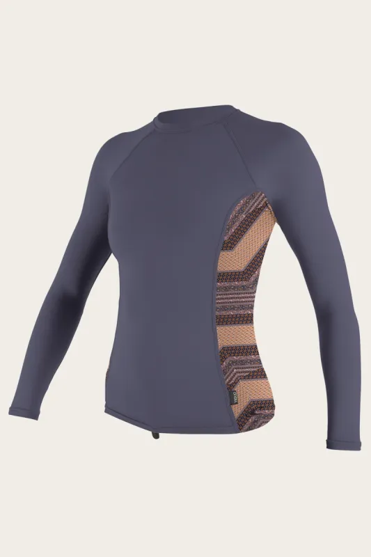 WOMEN'S SIDE PRINT L/S RASH GUARD sold by O'Neill