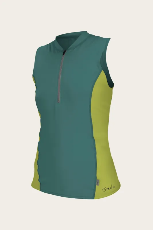 WOMEN'S FRONT ZIP CAP SLEEVE SUN SHIRT sold by O'Neill