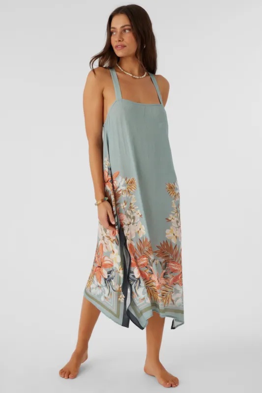 MIRANDA PUNTA TROPICAL MIDI COVER-UP DRESS sold by O'Neill