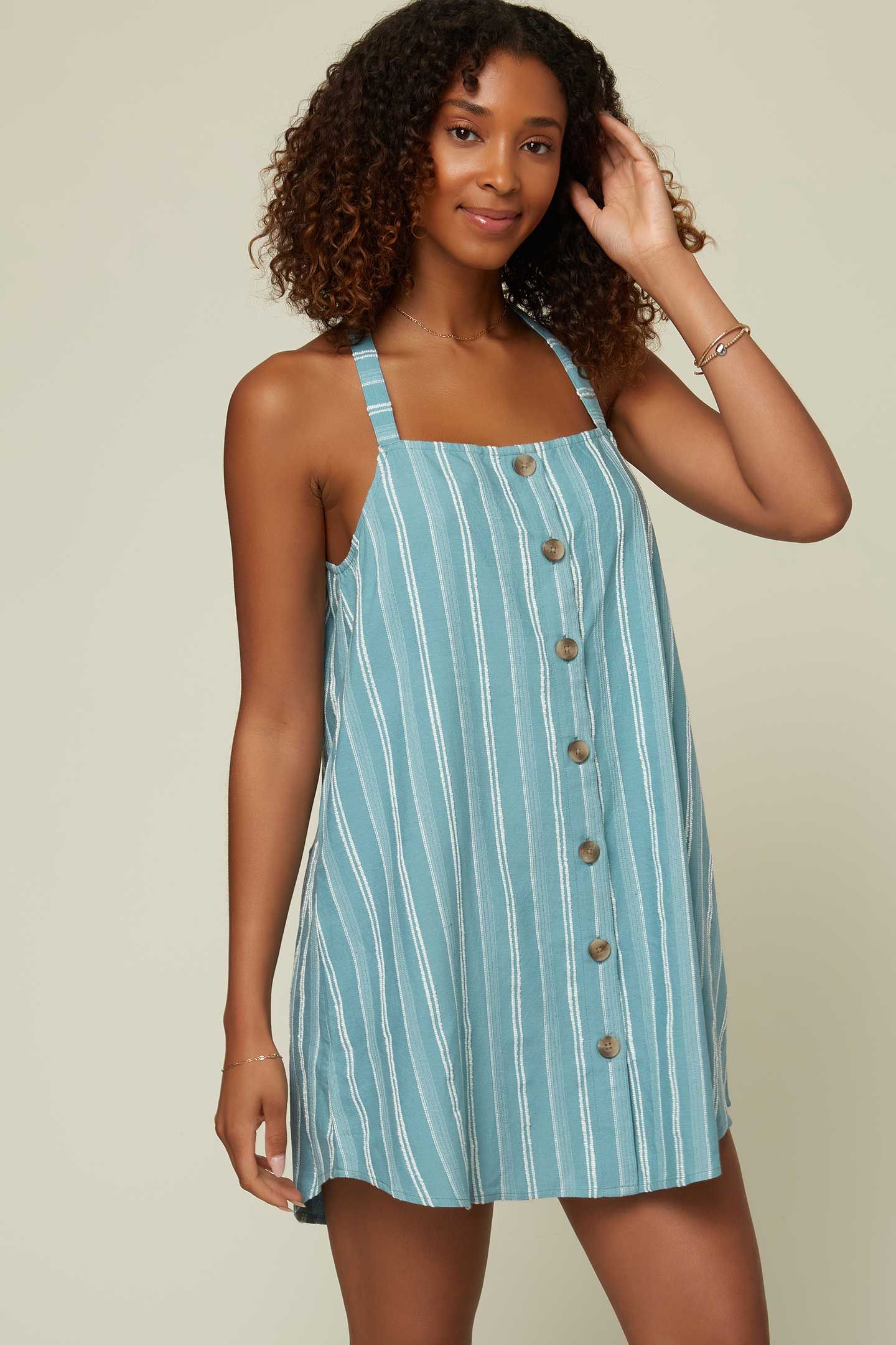 DRAY SANDO STRIPE DRESS sold by O'Neill