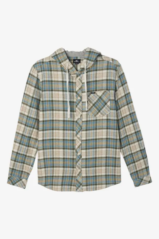 CLAYTON HOODED FLANNEL SHIRT sold by O'Neill