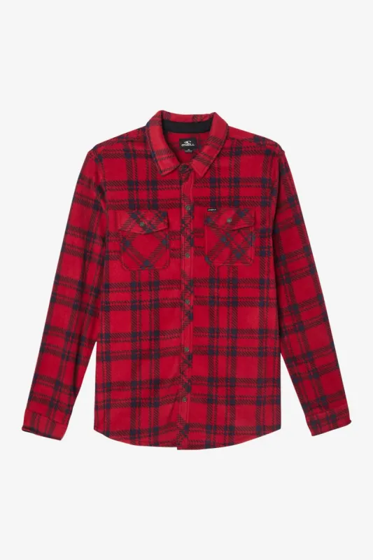 BOY'S GLACIER PLAID SUPERFLEECE FLANNEL SHIRT sold by O'Neill