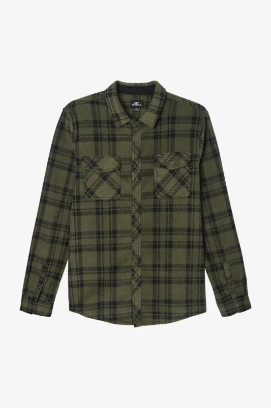 BOY'S GLACIER PLAID SUPERFLEECE FLANNEL SHIRT sold by O'Neill