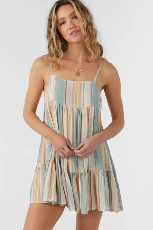 SALTWATER ESSENTIALS RILEE BEACHBOUND STRIPE COVER-UP DRESS made by O'Neill