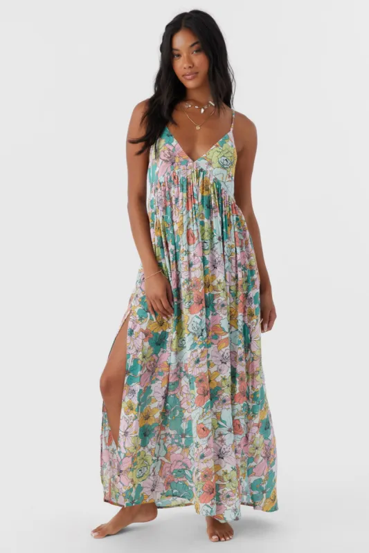 MEL MAXI JANIS FLORAL SWIM COVER-UP DRESS sold by O'Neill
