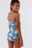 GIRL'S TULUM TROPICAL KNOT FRONT ONE-PIECE sold by O'Neill