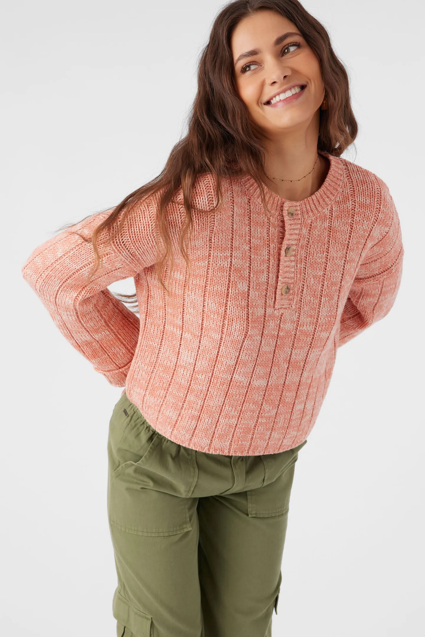 Oceanfront Henley Long Sleeve Sweater sold by O'Neill product image thumbnail 2