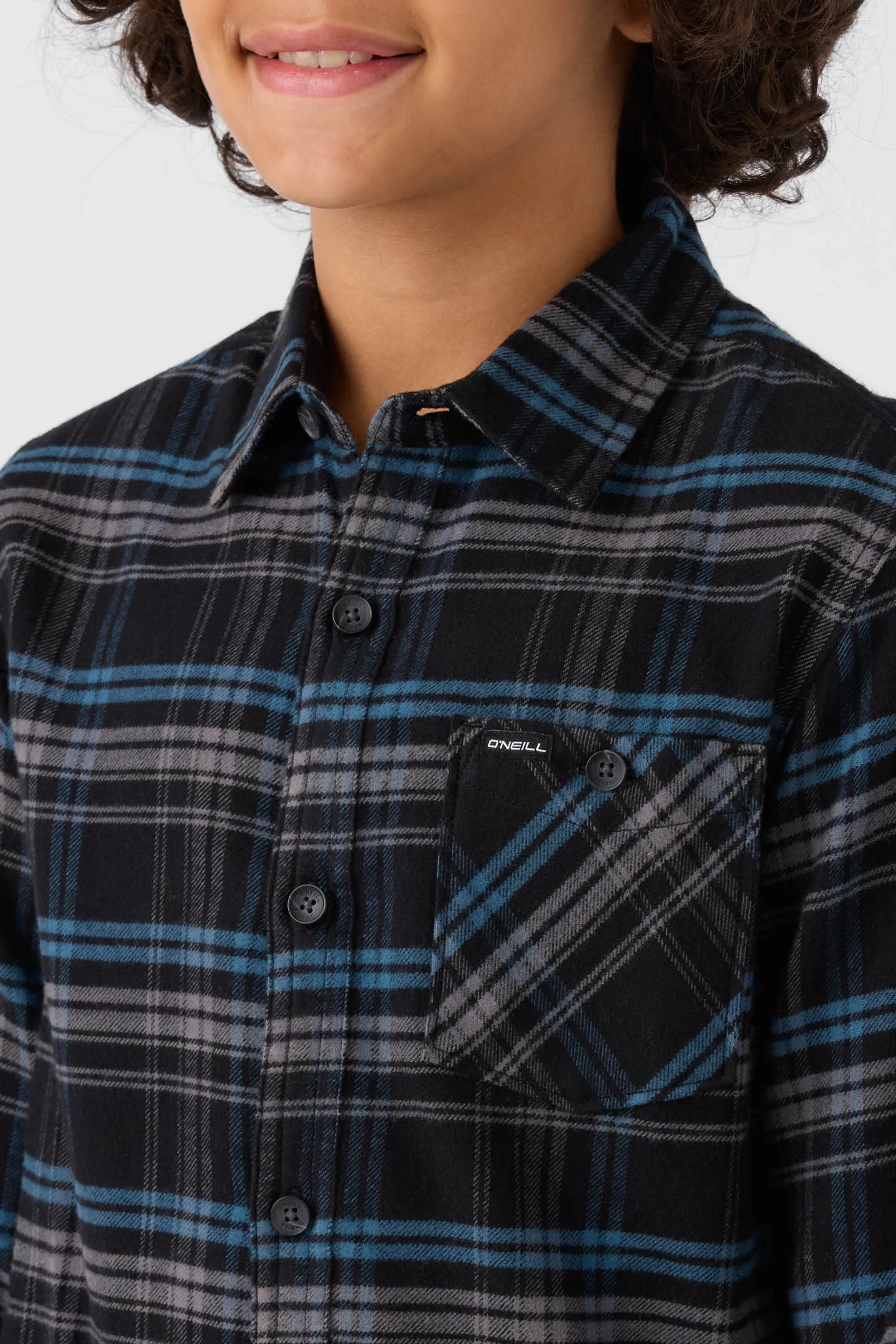BOY'S REDMOND PLAID LONG SLEEVE SHIRT sold by O'Neill product image thumbnail 3
