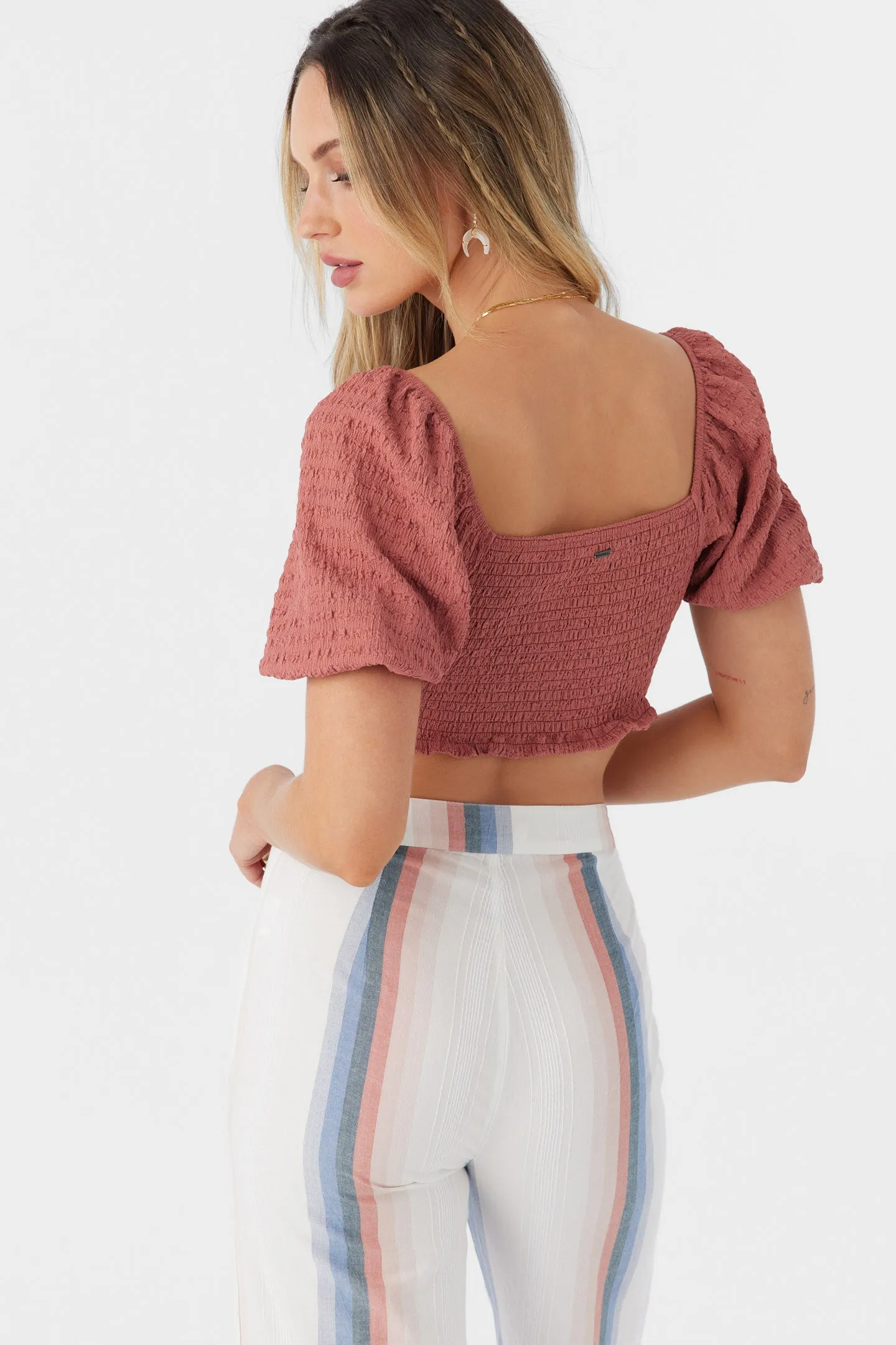POLLY TEXTURED KNIT CROP TOP sold by O'Neill product image thumbnail 2
