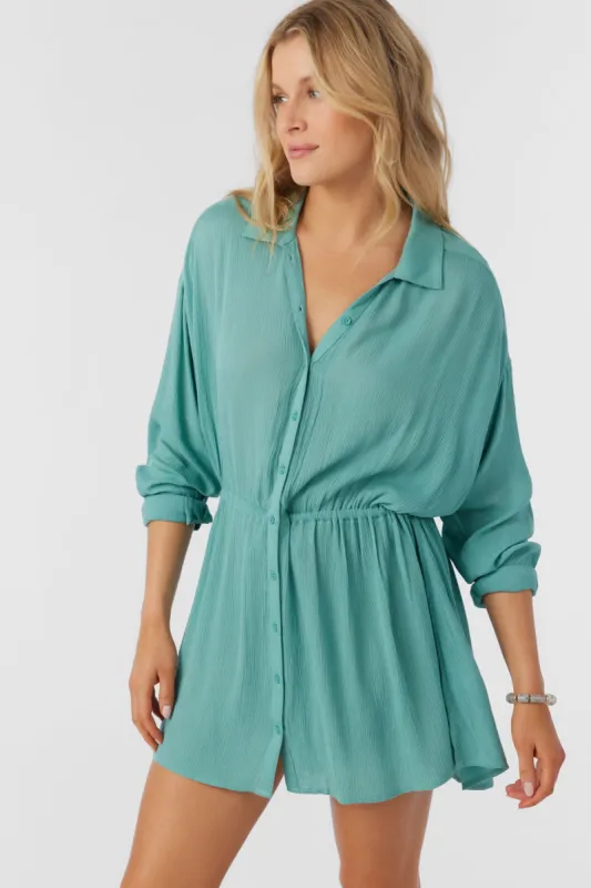 SALTWATER SOLIDS CAMI SWIM COVER-UP sold by O'Neill