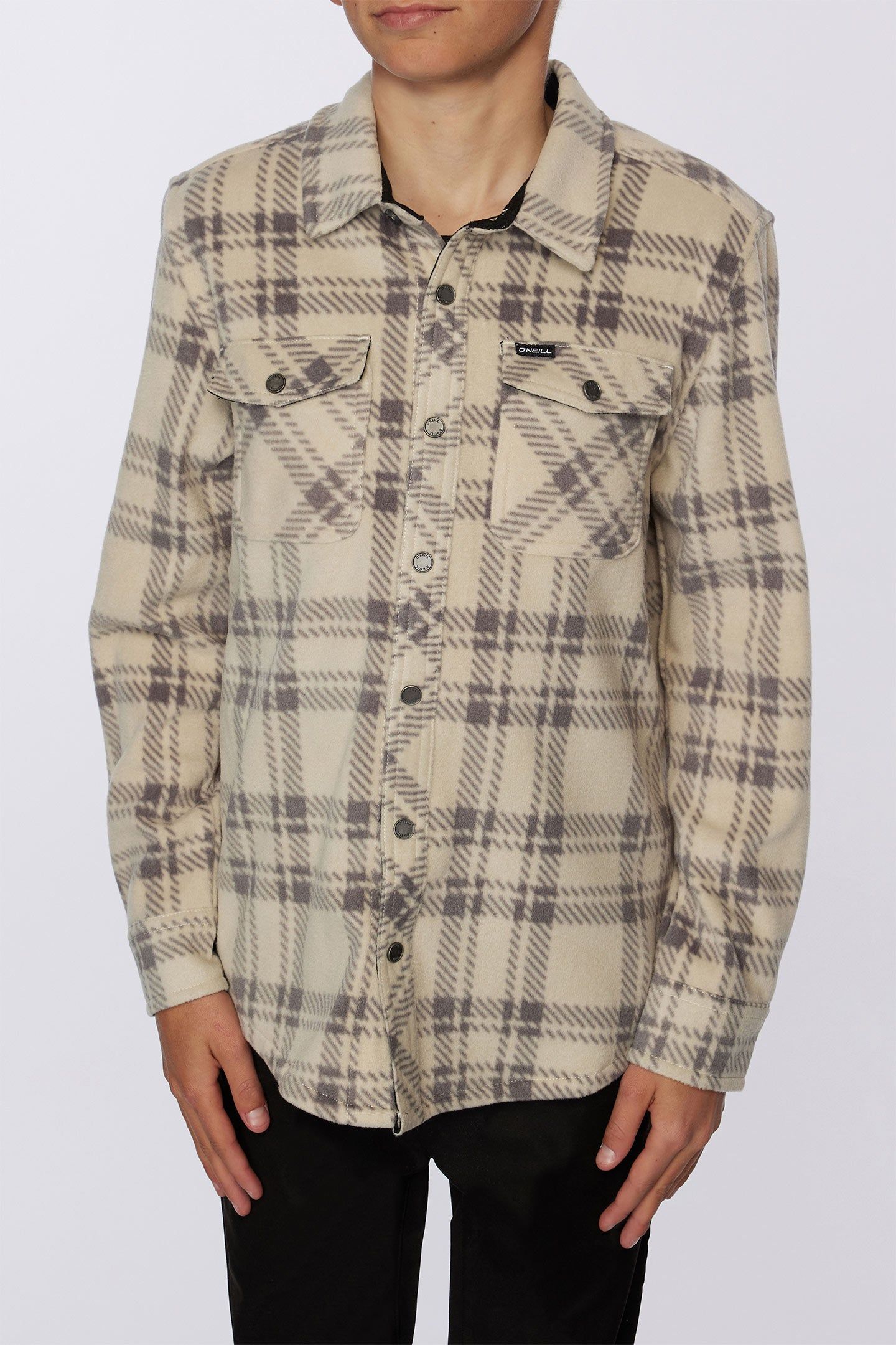 BOY'S GLACIER PLAID SUPERFLEECE FLANNEL SHIRT sold by O'Neill product image thumbnail 4