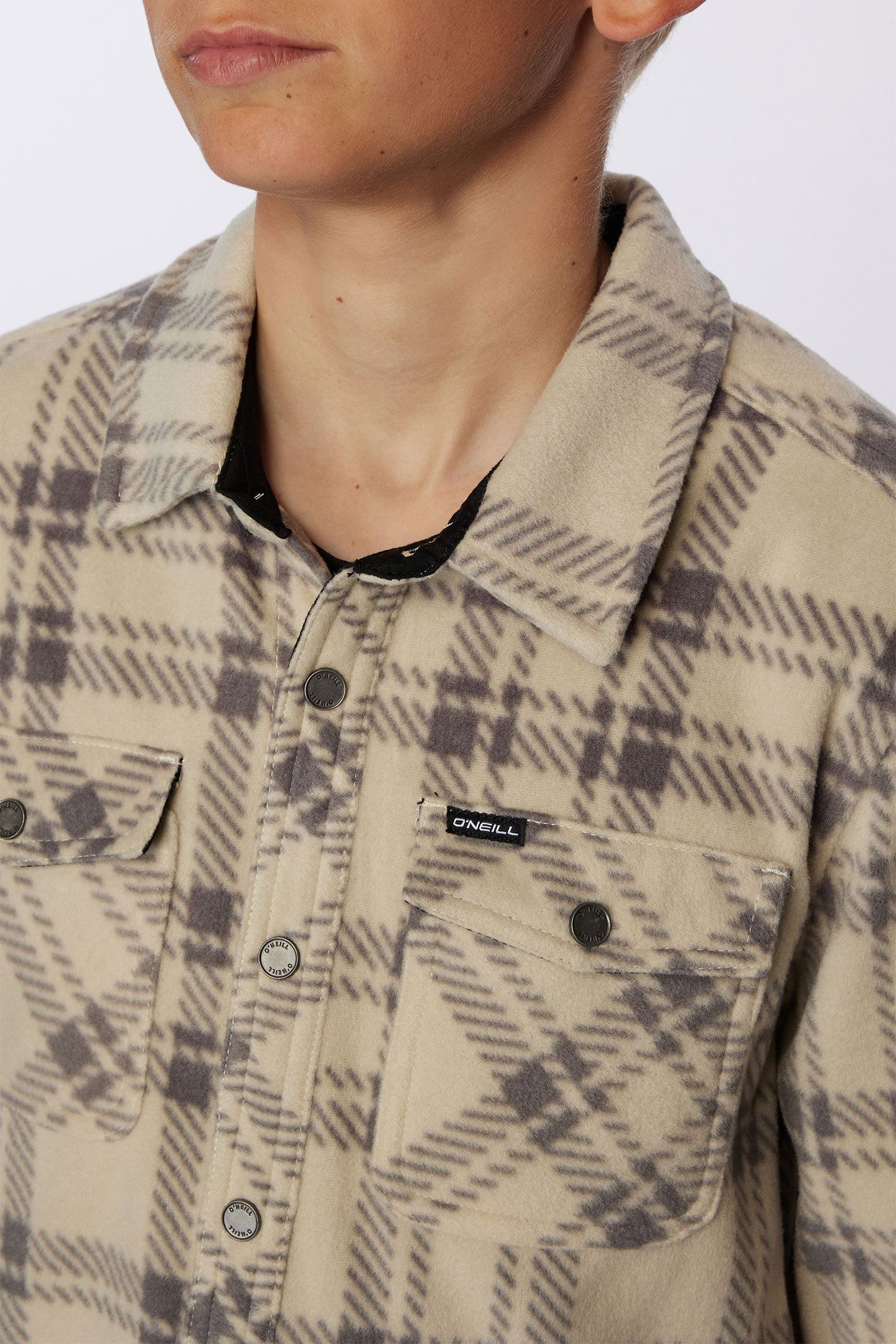 BOY'S GLACIER PLAID SUPERFLEECE FLANNEL SHIRT sold by O'Neill product image thumbnail 3
