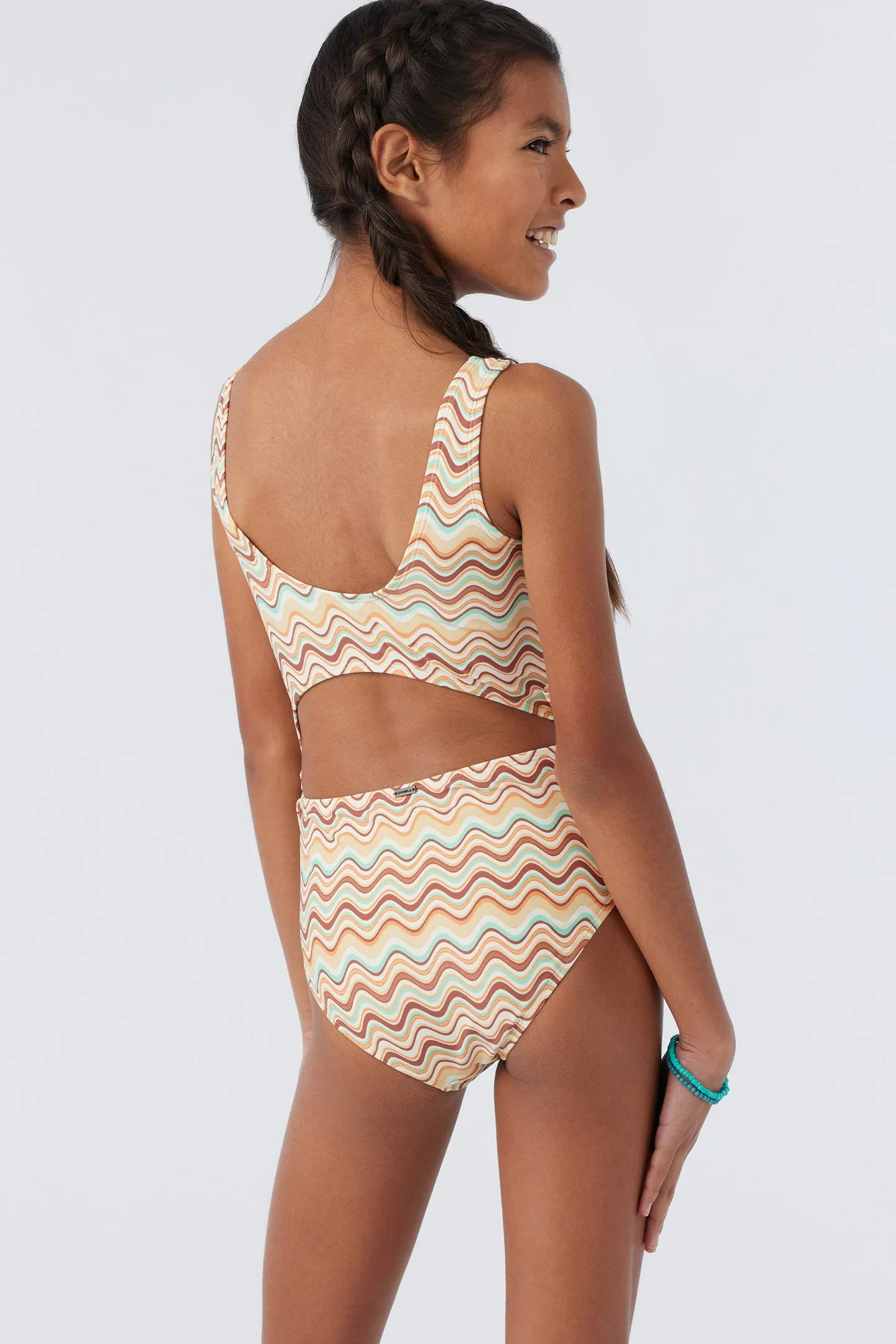 GIRL'S LAGOON STRIPE CUT OUT ONE-PIECE sold by O'Neill product image thumbnail 2