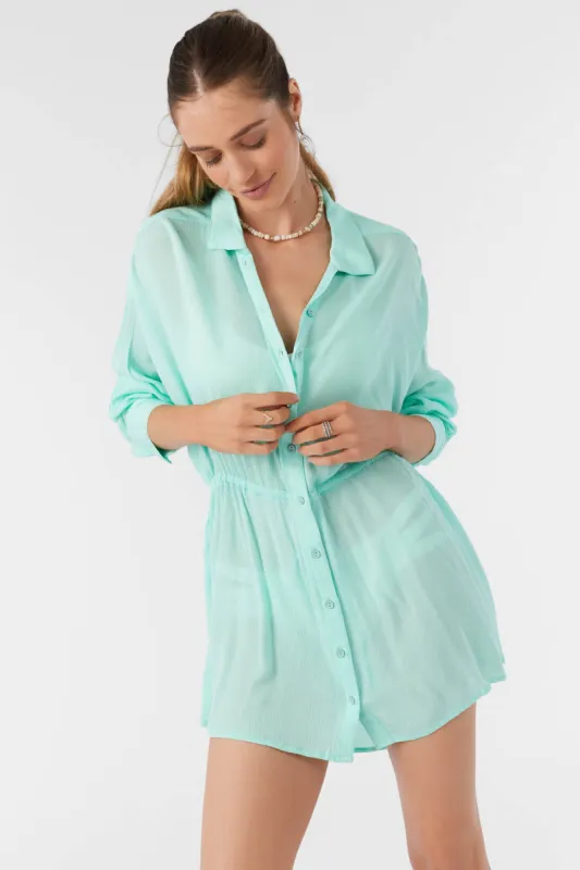 SALTWATER SOLIDS CAMI SWIM COVER-UP made by O'Neill