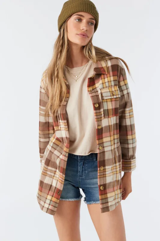COLLINS OVERSIZED SUPERFLEECE SHACKET sold by O'Neill