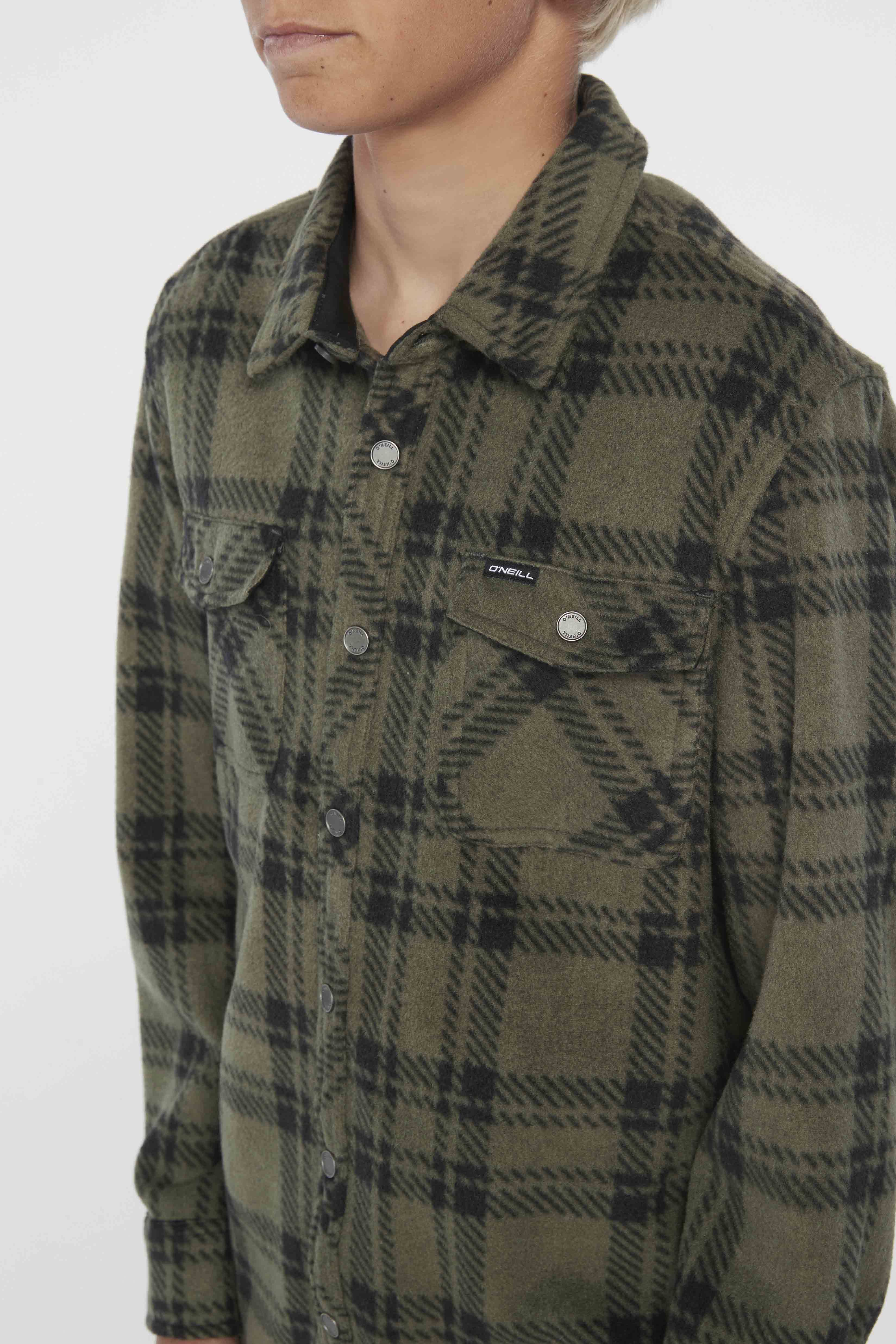 BOY'S GLACIER PLAID SUPERFLEECE FLANNEL SHIRT sold by O'Neill product image thumbnail 3